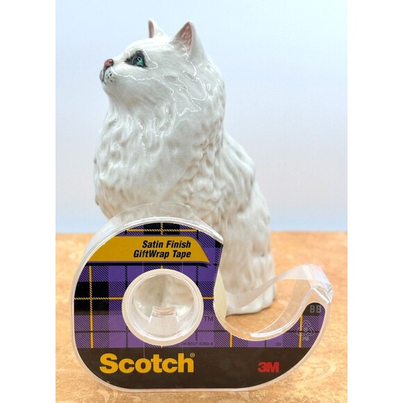 Beswick England Persian White Seated Cat Figurine #1880 Albert Hallam 5.25"h VTG - Picture 16 of 16